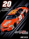 Tony Stewart #20 NASCAR "Pole Position" Royal Plush Raschel Blanket (800 Series) (60"x80")