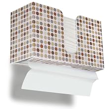 TrippNT 51909 Retro Dots Plastic Dual-Dispensing Paper Towel Holder, 11" Width x 6" Height x 4" Depth