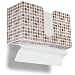 TrippNT 51909 Retro Dots Plastic Dual-Dispensing Paper Towel Holder, 11" Width x 6" Height x 4" Depth