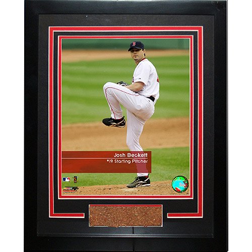 Steiner Sports Boston Red Sox Josh Beckett Framed 11X14 Dirt Collag