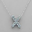 Necklace With 2.70ctw Genuine Topazes Well Made in 925 Sterling silver. Total item weight 5.0g Length 16in