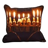 Lighted Menorah Pillow