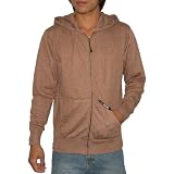 Billabong Mens Warm Zip-Up Surf & Skate Hoodie Sweatshirt Jacket - Coffee