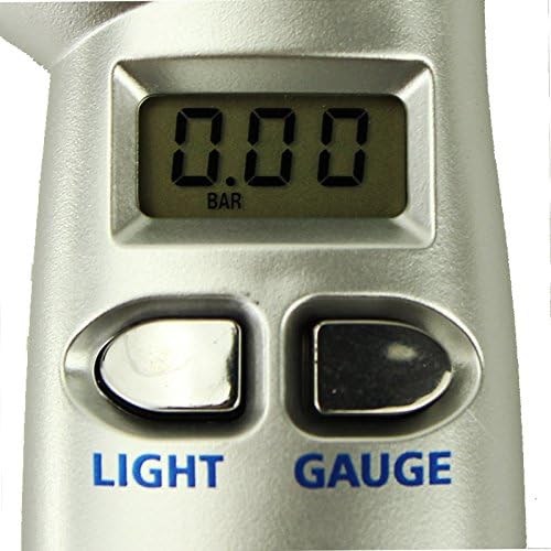 4 in 1 Car Digital LCD Tire Tyre Air Pressure Gauge Automobile Emergency Hammer with Flashlight and Cutter