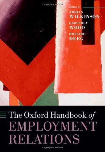 The Oxford Handbook of Employment Relations: Comparative Employment Systems (Oxford Handbooks) by Adrian Wilkinson (2014-05-13)