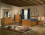 American Woodcrafters Timberline Captain Bedroom Set w/ Pedestal