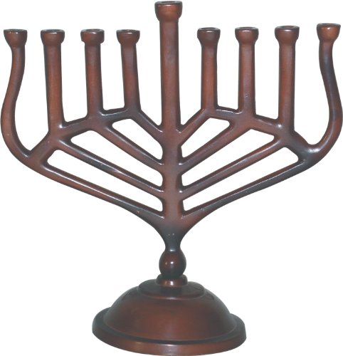 Menorah(hanukkah) Rustic Brown for 8.5 H