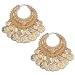 Starlet Jewelry by Hot in Hollywood Helene Coin Dangle Filigree Hoop Earrings