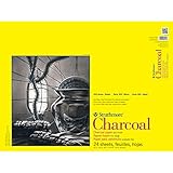 Strathmore 330180 64-Pound 24-Sheet Strathmore Charcoal Paper Pad, 18 by 24-Inch, White
