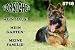 Garten & Freizeit : Metall - Warnschild Deutscher Schäferhund Langhaar, Altdeutscher Schäferhund, DSH