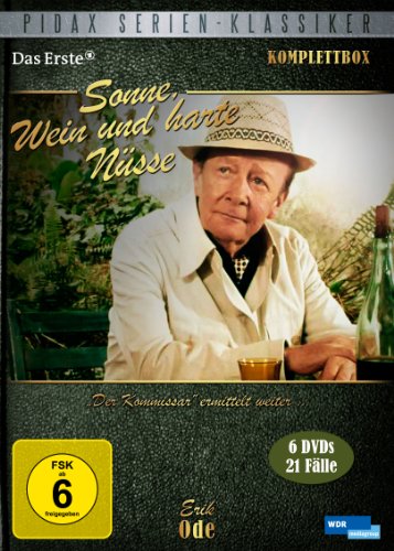 Pidax Serien-Klassiker: Sonne, Wein und harte Nüsse - Die komplette Krimiserie mit Erik Ode als pensionierter Kommissar auf 6 DVDs im Schuber