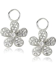 KC Designs "Charmed Life" Prong Diamond 14k White Gold Flower Ear Charm