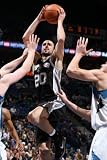 San Antonio Spurs v Minnesota Timberwolves: Manu Ginobili Photographic Poster Print by David Sherman, 16x24