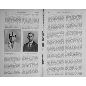 M. Antique Wilson Cricket Whitehead Sport du Portrait 1913