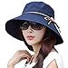 Siggi Bucket Cord Sun Summer Beach Hat Wide Brim for Women Foldable UPF 50+