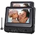 Odys Megaro Tragbarer DVD-Player/Fernseher mit zus�tzlichem 23 cm (9 Zoll) Bildschirm (USB, SD-Card, DVB-T) schwarz