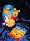 DISNEY WINNIE THE POOH & PIGLET DESKTOP and BOOKSHELF DECOR COLLECTOR PENCIL and PEN HOLDER