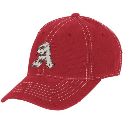 adidas Arkansas Razorbacks Cardinal Distressed Slouch Flex Hat