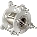 Flexicraft Stainless Steel Bellows Connector Expansion Joint with #150 Floating Flange and Tie Rod, 2" ID x 6" Length
