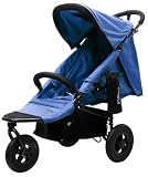 AirBuggy Mimi 3-Wheel Buggy (Black Frame with Sea Blue Fabric)