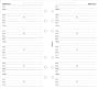 Filofax Papers Name, Address, Phone, E-mail, Fax, Mobile-White 100 Pack Personal Size - FF-133055