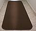 House, Home and More Skid-Resistant Carpet Runner - Chocolate Brown - 8 Feet X 27 Inches