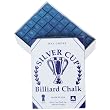 Billiard Pool Silver Cup Chalk 144 Piece Box (Color=Blue)