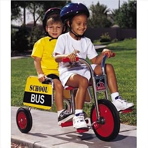 Silver Rider School Bus Tandem Trike with Protective Gear by 