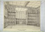 Antique Print Thame Park Oxfordshire Abbots Parlour