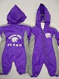 Kansas State Wildcats Infants / Babys / Kids purple and grey hooded Wind Suit coverall