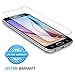 Galaxy S6 Screen Protector, Maxboost® Tempered Glass (Front) + PET (Back) Screen Protector For Samsung Galaxy S6 - 0.2mm Ballistic Glass Screen Protection Case Fit 99% Touch Accurate - FB Clear