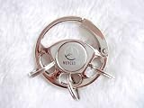 Metal Steering Wheel Shape Keyhain with Mercedes-Benz LOGO