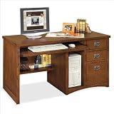 Kathy Ireland Home by Martin Furniture Mission Pasadena Deluxe Wood Computer Desk
