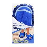 Dust Mop Cleaning Slippers- Blue