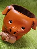 iphone-cell-phones * PIG & PIGLET * VANCA Craft Leather Desk iPhone Cell Phone Eyeglasses Holder