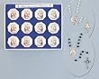 Rosary - First Communion - 5mm Clear Beads - Gold Chain and Chalice - IMPORTED FROM ITALY - First Communion Image is by Cromo NB (Milano, Italy)
