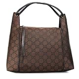 GUCCI Nylon Logo Shoulder Bag handbag- 263344 - Brown