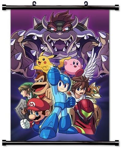 1 X Super Smash Bros WiiU Game Wall Scroll Poster (16x23) Inches