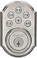 Kwikset 909 SmartCode Electronic Deadbolt featuring SmartKey in Satin Nickel