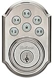 Kwikset 909 SmartCode Electronic Deadbolt featuring SmartKey in Satin Nickel