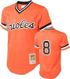 Baltimore Orioles 1988 Mitchell & Ness Authentic Orange Mesh Batting Practice Jersey - Cal Ripken Jr. (40/M)