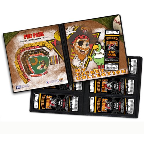 MLB Pittsburgh Pirates Ticket Album Mascot (Holds 96 Tickets)