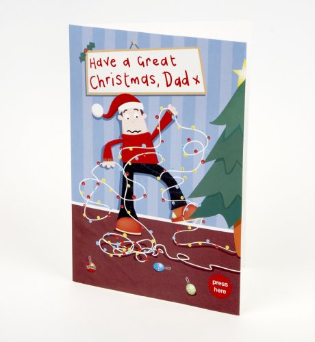 Crazy Dad Light up Card