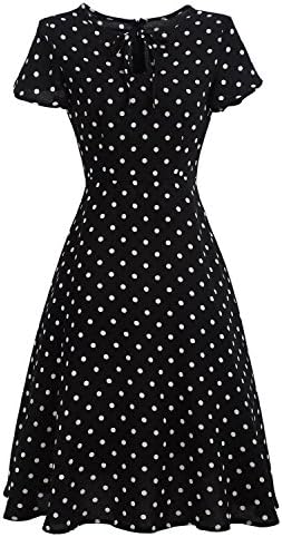 Women's Polka Dots Dress PinkPatty Brand Take Off at Waist Chiffon Dresses for Women Womens Black X-Large Size