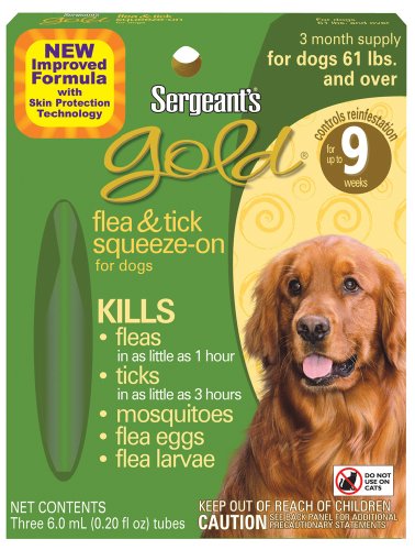 Sergeant's 60-Pound Gold Flea and Tick Squeeze-On Dog Over