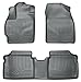 Husky Liners Weatherbeater Floor Mats | Fits 2010-2014 Toyota Prius | Front & 2nd Row, 3-pc Grey - 98922