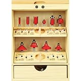 E-Value 超硬ルーター・トリマービットセット 10本入り ERB6-10R