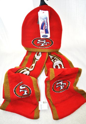 NFL San Fransisco 49ers Knit Nfl official Hoody Scarf NEW