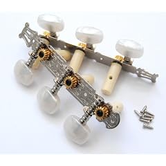 Set Marken Mechanik f�r 4/4 Akustik Konzertgitarre Klassikgitarre vernickelt mit Verzierung
