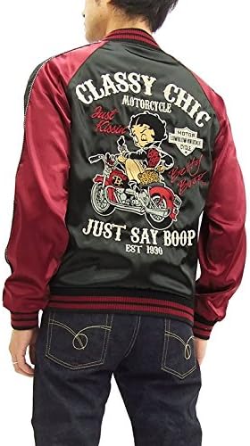 Betty Boop Japanese Souvenir Jacket 536405 Men's Sukajan (X-Large)